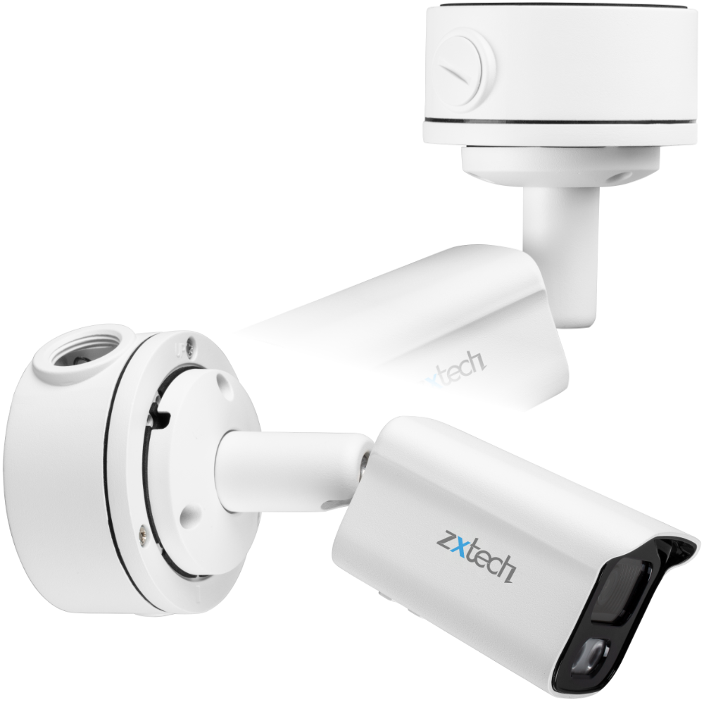 Zxtech 4K 8MP Bullet PoE IP CCTV AI Camera | Face Recognition Built-in Microphone Sony Starvis