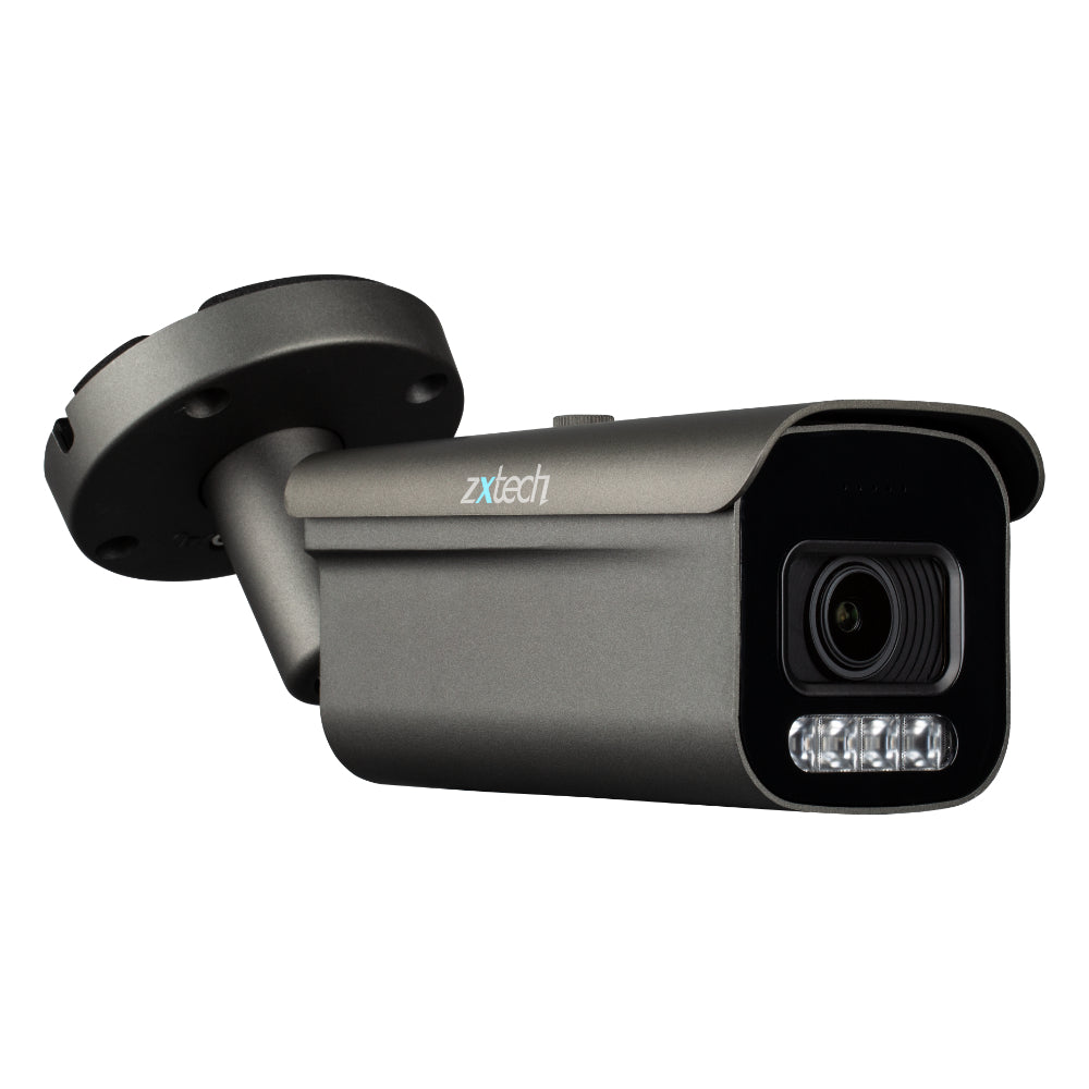 Zxtech 5MP Bullet Auto Zoom PoE IP CCTV AI Camera | Face Recognition 60M IR Sony Starvis