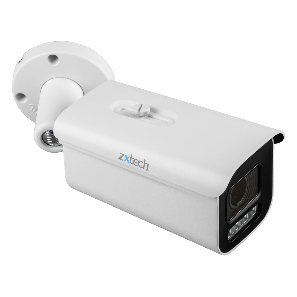 Zxtech 5MP Bullet Auto Zoom PoE IP CCTV AI Camera | Face Recognition 60M IR Sony Starvis